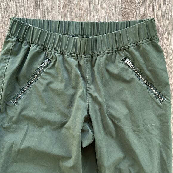 Athleta Aspire Ankle Pants Olive Green Size 0 Mid Rise - Picture 4 of 7